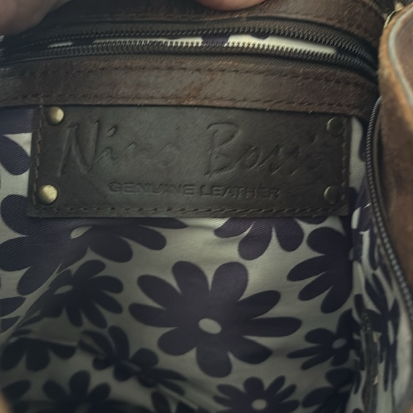 Nino Bossi Leather Shoulder Bag GUC - Picture 4 of 7